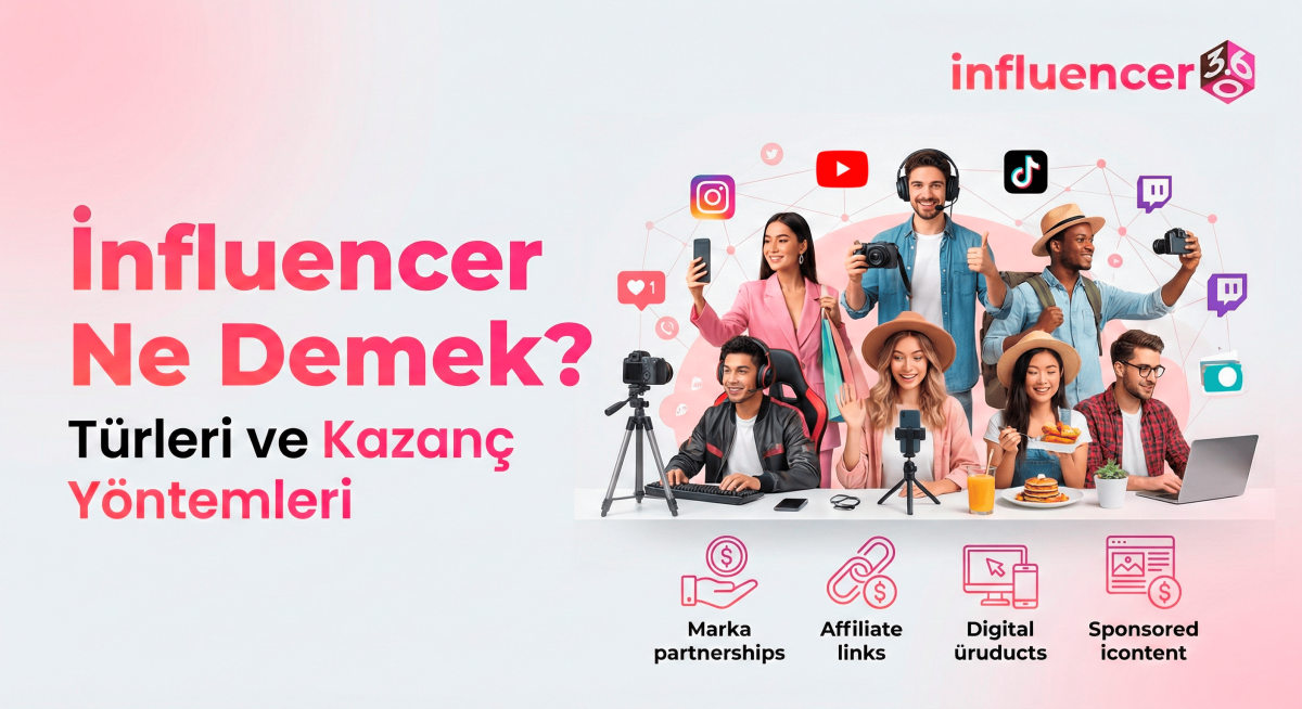 İnfluencer Ne Demek? Türleri ve Kazanç Yöntemleri